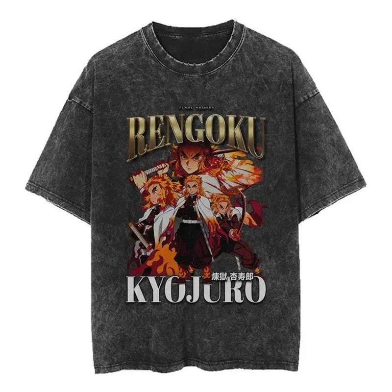 Hot Anime Demon Slayer Kamado Nezuko Print Tee Men Women Manga T-shirts Casual Loose T-shirt Harajuku Unisex Cotton T Shirt
