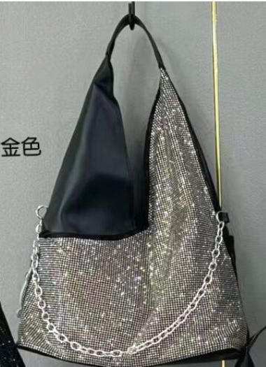 

Fashion Rhinestones Women s Handbag Female Shoulder bag designer Luxury Lady Tote Large Capacity Handbag women Soft ladies bag L38 x W17 x H41 CM