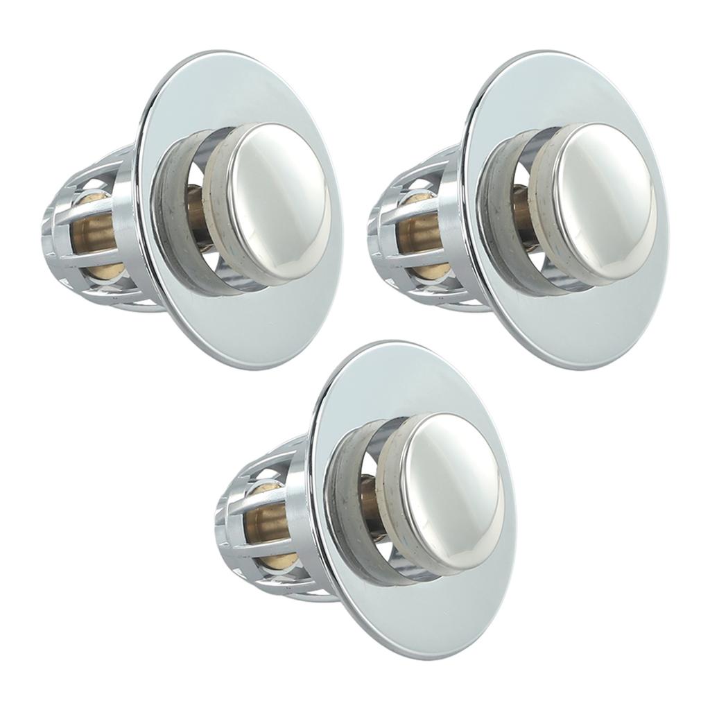 Bathroom Sink Stopper Wash Basin Core Bounce Up Drain Filter Hair Catcher Shower Sink Strainer Stopper Waterproof Drain-Plug