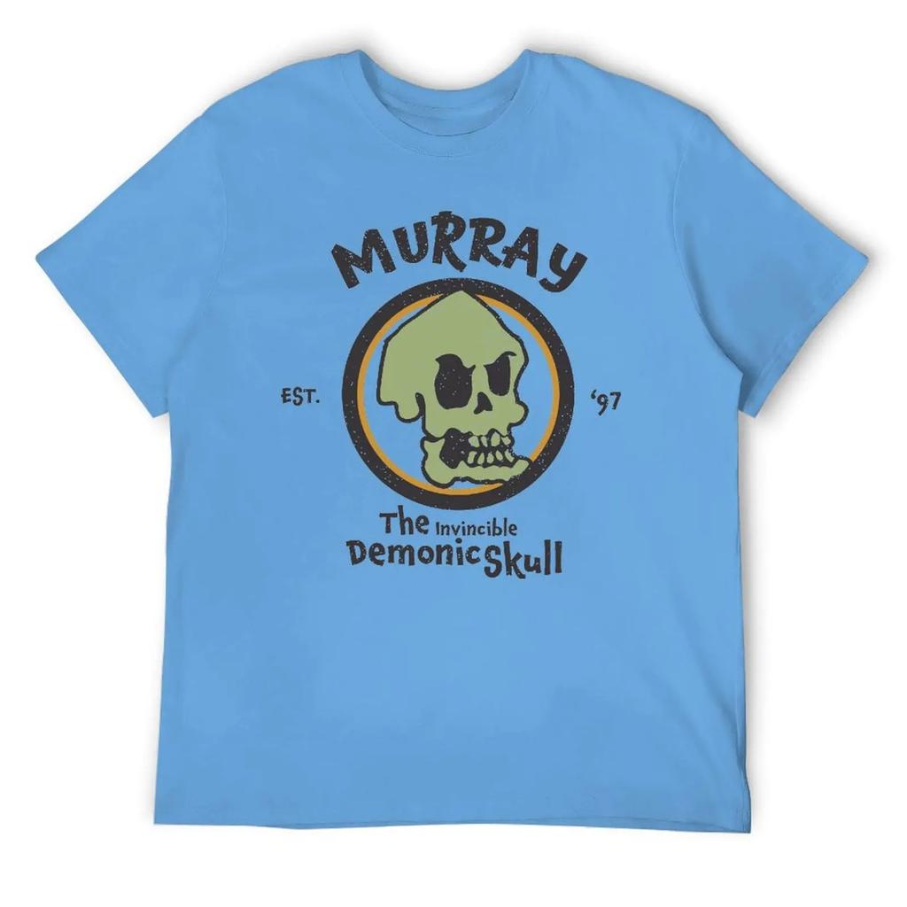 MURRAY The Invincible Demonic Skull EST. 97 St T-shirt Crewneck Move Humor Graphic Tshirt Top Quality Travel Eur Size