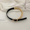 Women Fashion Leather Chain Necklace A Two-Wearing Neck Joint Bracelet