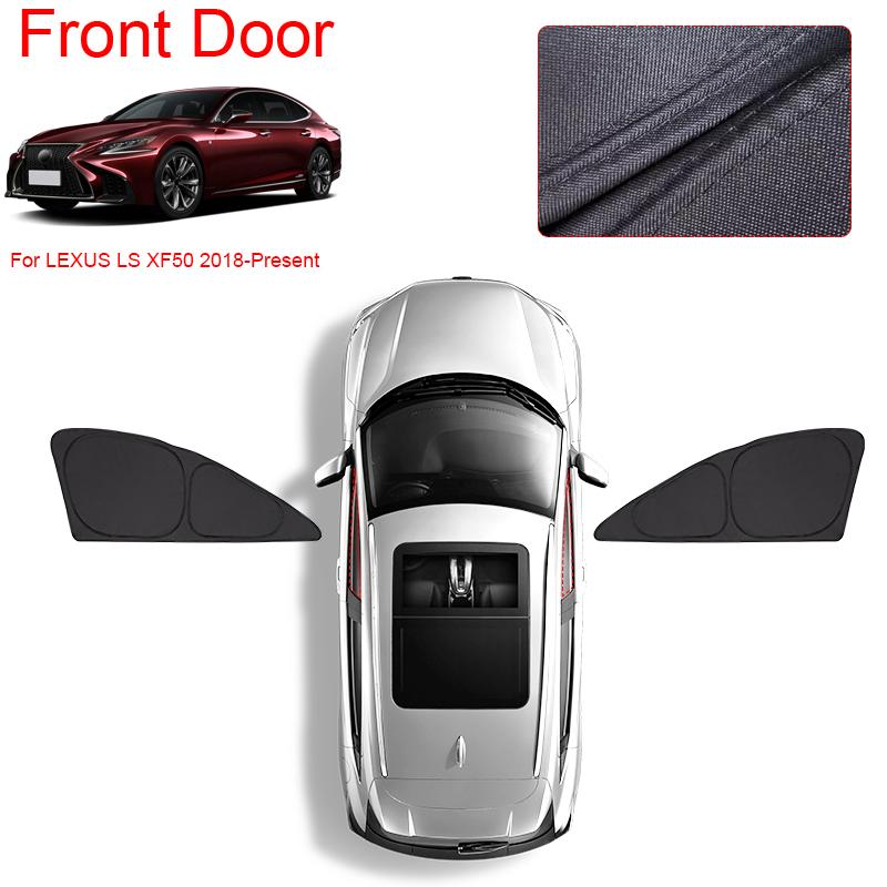 Car Black Window Privacy Sunshade For LEXUS LS XF50 2018-Present Auto Anti-UV Heat Insulation Protect Cover Interior Accessory