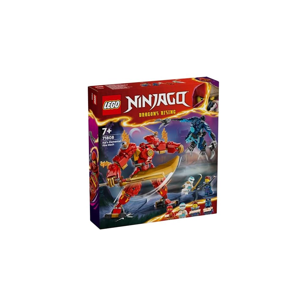 LEGO Ninjago Kai's Elemental Power Mech Suit Building Toy for Kids Ages 7-9