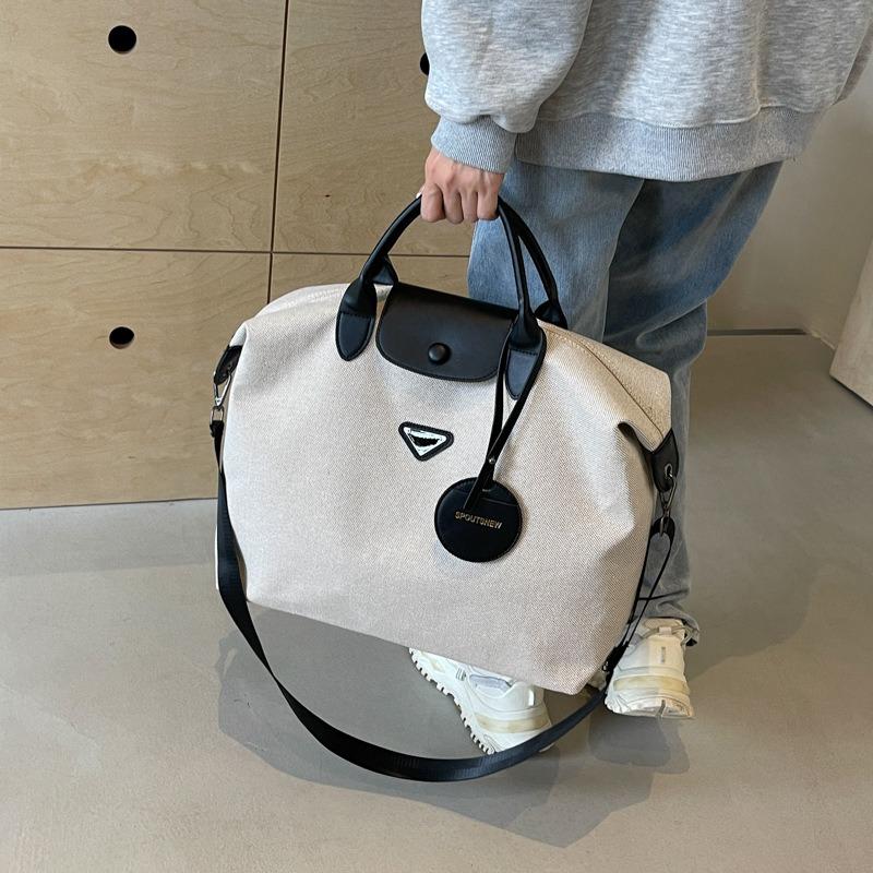 New short-distance travel bag large-capacity bag women's high-end texture lightweight duffel bag travel bag handbag