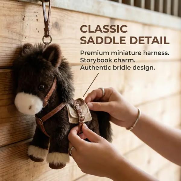 Ponytata Plush Pony Keychain With Anodized Finish And Gift Box For Kids And Teens