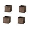 1/2/4PC Small Home Flower Box Table Pencil Holder Bohemian Wooden Planter Wedding Square Rustic Garden