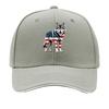 American Flag Wolf Baseball Cap  Lightweight Breathable Fabric Adjustable Snapback Closure Sandwich Baseball Cap