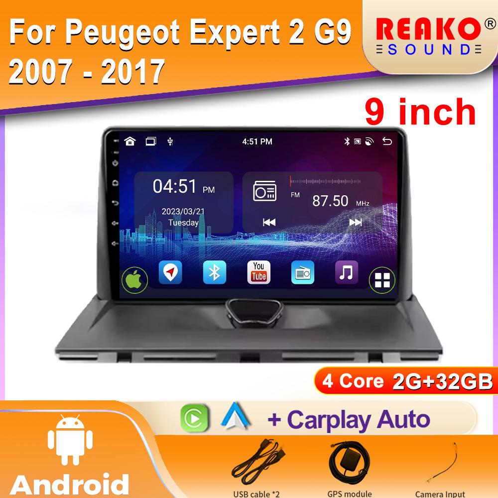 Autorádio Carplay Pre Peugeot Expert 2 G9 2007 - 2017 Navigácia GPS Android Auto Bluetooth Multimediálny prehrávač Head 2din WiFi