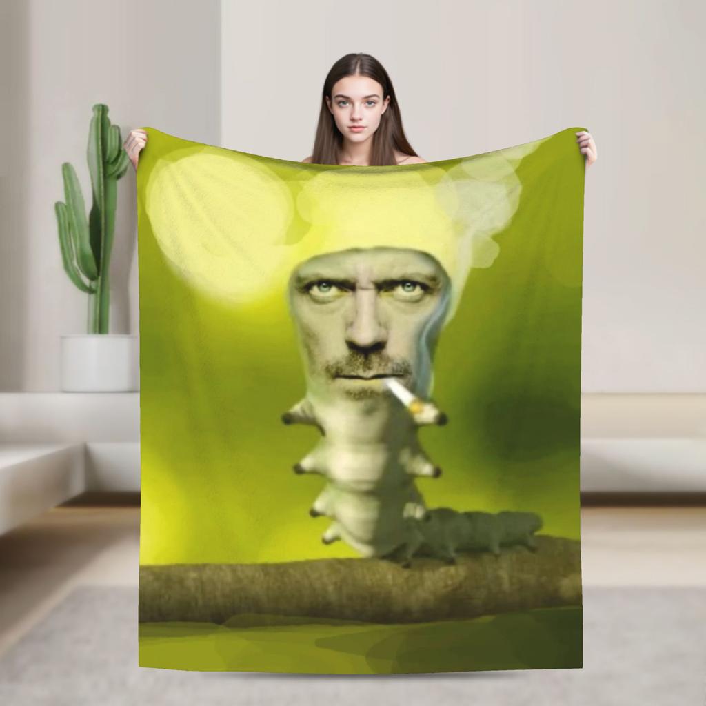 House MD Dr Gregory House Fashion Blanket Cozy Soft Throw Fashion Blankets for Bed Multi-size Quilt