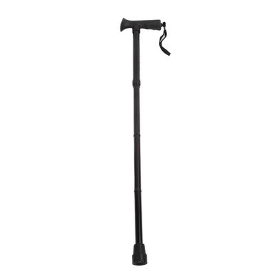 Folding Walking Cane for Men Women T Handle Wrist Strap Height Adjustable Anti Slip Lightweight