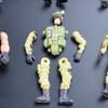 6/12Pcs Warrior Elite Force Military Action Figure Playthings with Weapons 10cm Terrorist SWAT Team Soldiers for Children Playing Present