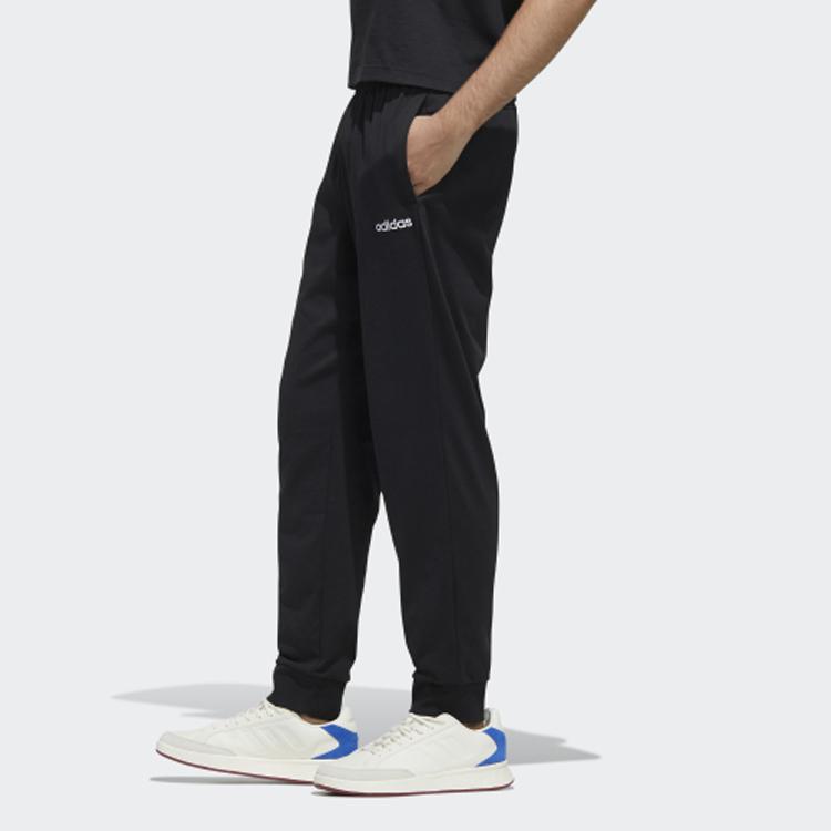 Adidas Essentials SJ Jogger Pants Men Bottoms Black FM4346