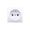 Single Socket Cover with Shutters, White, SIMON54