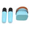 Karaoke Machine Multifunction Stereo Sound Portable   Speaker with 2 Wireless Microphones for Home Party KTV