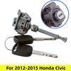 Left Side Door Lock Cylinder w/ 2 keys For 2012-2015 Honda Civic 72185-TR0-A01