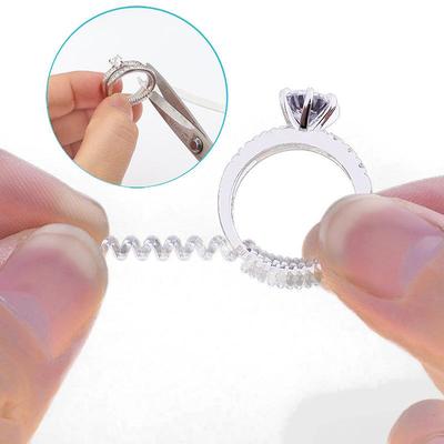 Transparenter Ringgrößenversteller mit umweltfreundlichem PU-Federseil