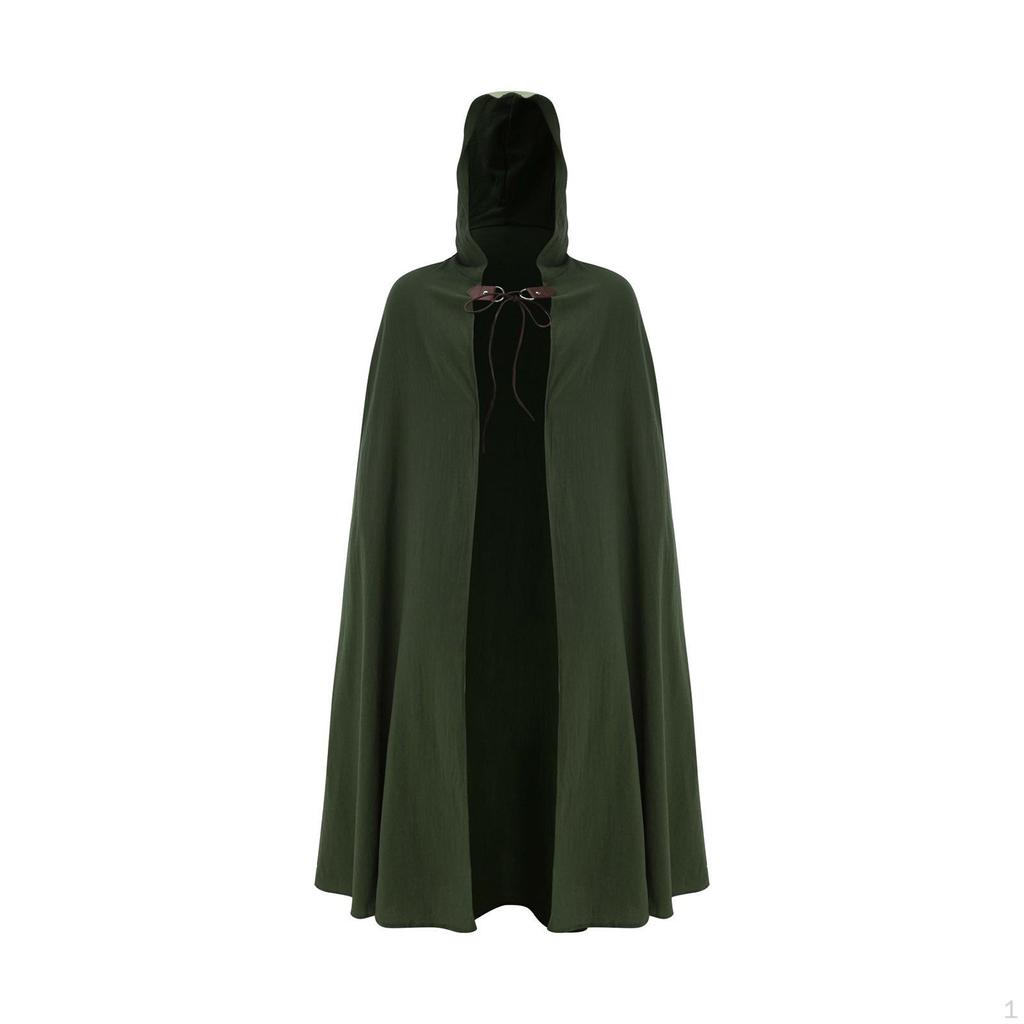Cloak with Hood for Medieval Cosplay And Festivals Men Women