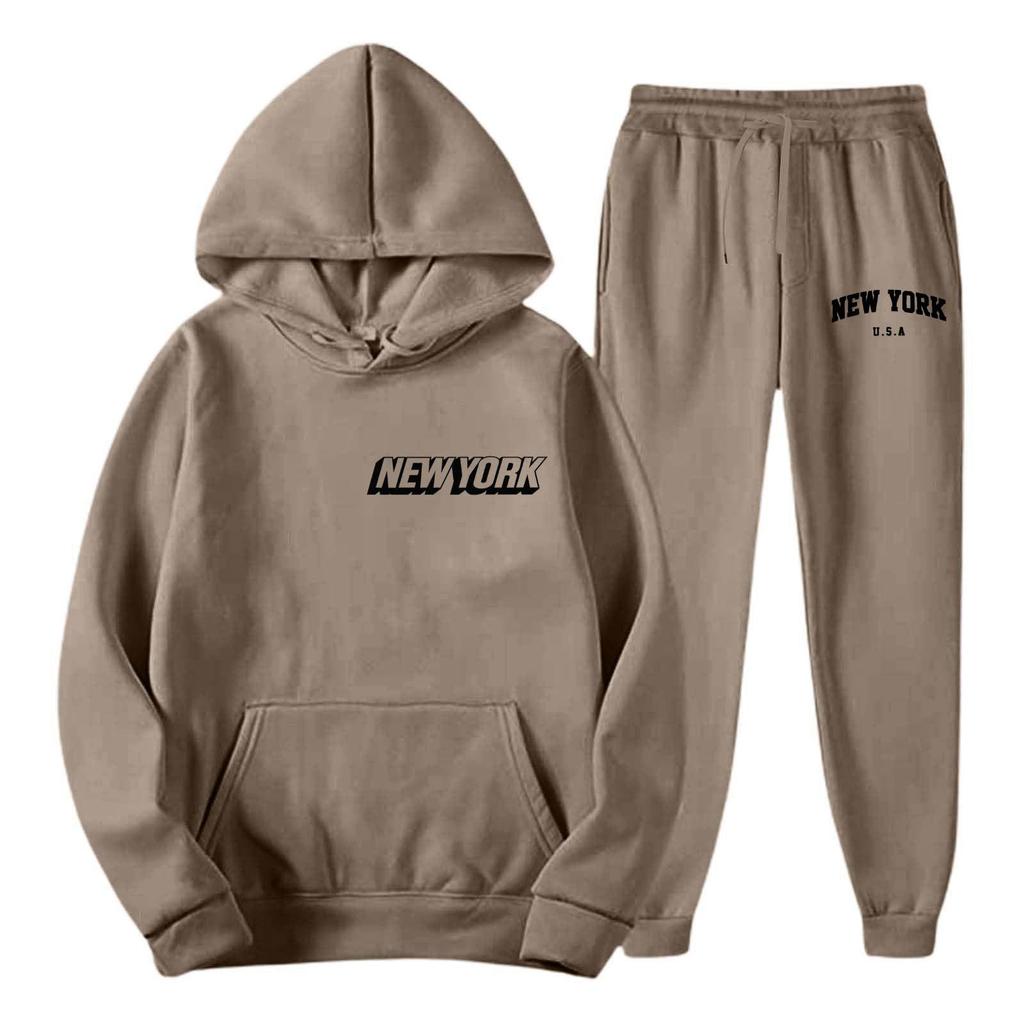 2026 Fall/Winter New Casual Printed Hoodie & Pants Set