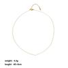 Geometric Heart Pendant Necklace for Women Dainty White Zircon Bead Chain Jewelry Perfect for Date Vacation