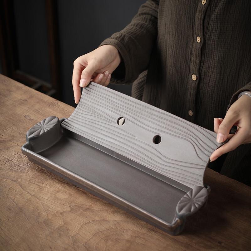 Japanese Retro Gilded Coarse Pottery Dry Bubble Tea Set