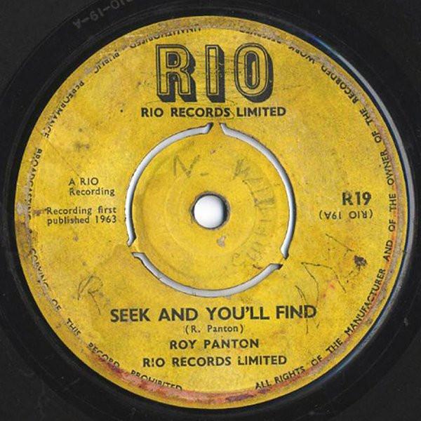 

7inch Record ROY PANTON Cherita R19 Rio 1963 UK Reggae Ska Dub Used