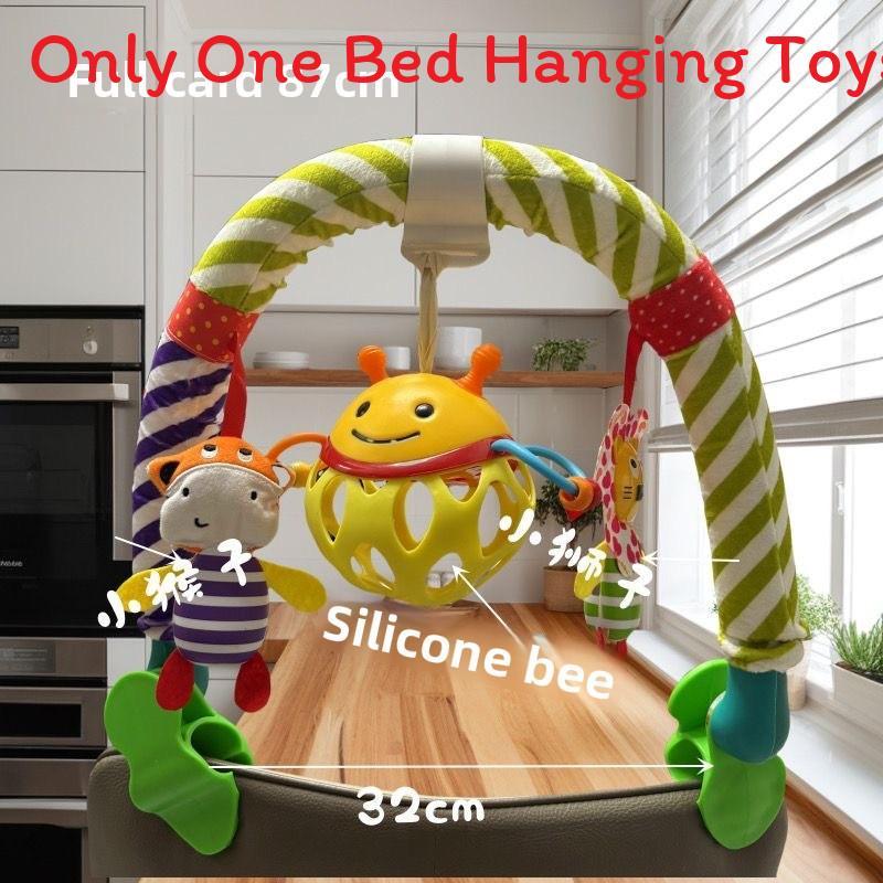 Baby Unicorn Teething Toy With Plush Material For Car Seat And Crib Decor