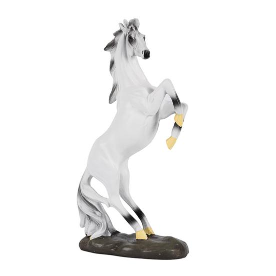 Standing Simulated Horse Figurine Vintage Miniature Pony Statue Resin Animal Sculpture Home Office Desktop Decoration Ornament