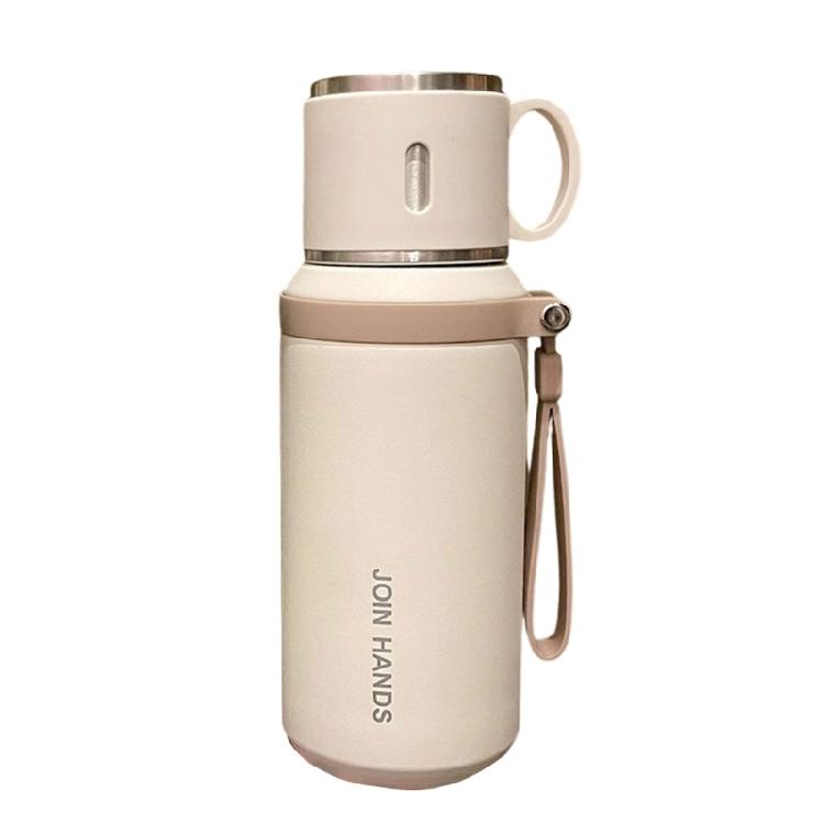 Unique Double Walled Insulated Nonrust Steel Cup 24oz Capacity Heat Cold Retention Technology Silicone Grip Easy Carry