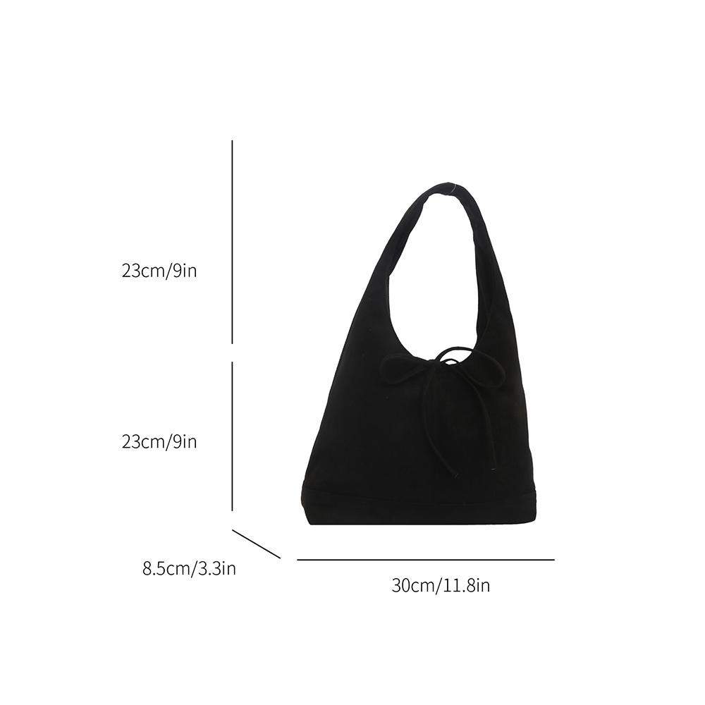 Vintage Shoulder Bag Solid Color Fashi Underarm Bag Large Capacity Handbag Versatile Women'S Bucket Bag For Travel Shopping