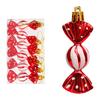 6Pcs Decorative Xmas Tree Hanging Decorations Multicolor Christmas Candy Pendants  New Year