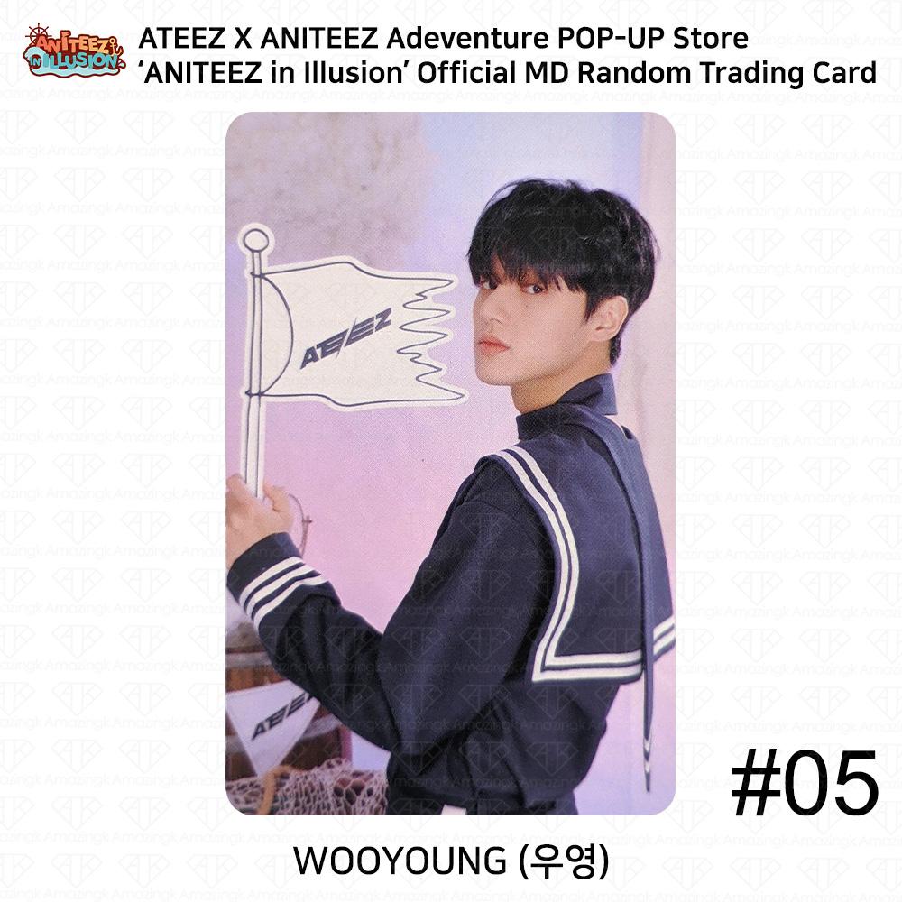 ATEEZ X ANITEEZ POP UP Store 'Aniteez in Illusion' Carte photo officielle MD Trading