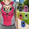 Zaino Portatile per Animali Domestici, Traspirante Regolabile Zaino Frontale Per Cani & Gatti, Strisce Riflettenti di Sicurezza Per Escursionismo Viaggi all'Aperto