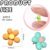 30 Chinchetas de Flor de Cinco Pétalos de Colores para Tableros de Corcho - Decoración Creativa para Tablón de Mensajes con Cabezas Grandes
