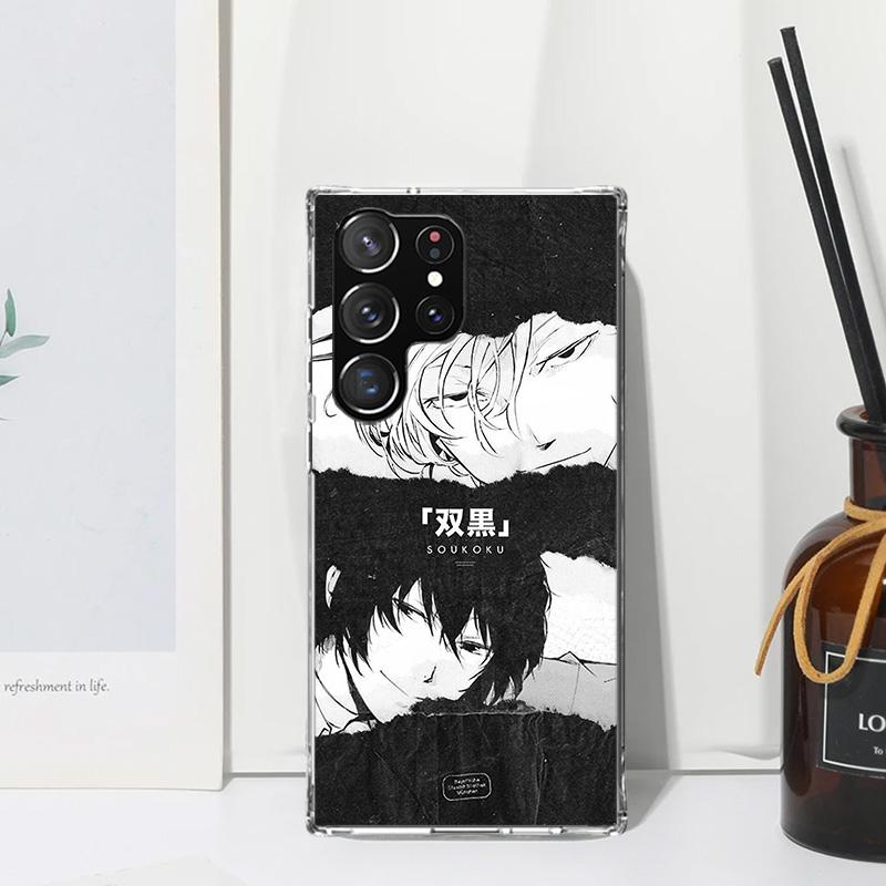 Bungo Stray Dogs Double Black Phone Case For Samsung Galaxy S26 S25 Edge S24 FE S23 S22 Ultra S21 Plus S20 + Art Fundas Back Cov