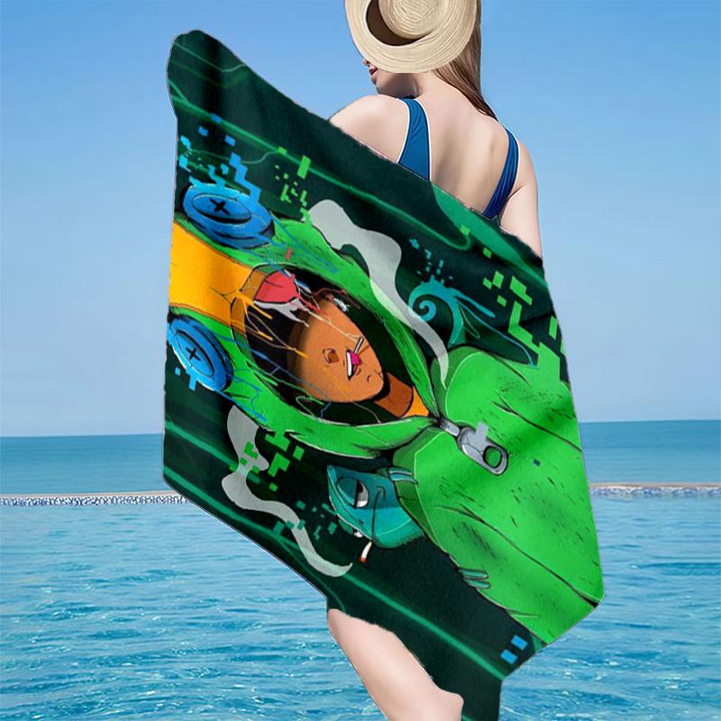 Game Adventure Heroes Beach Towel, Super Soft Microfiber, Gift for Her/Him, Birthday, for Pool, Beach, Travel, Home Decor Fan Gifts
