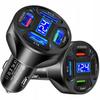 Fast Car Charger 4X Usb Qc 66W For Phone Tablet Led