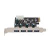 PCIE To USB3.0 Expansion Card 4 Ports PCI Express X1 Interface High Speed Stable Transfer Adapter Card