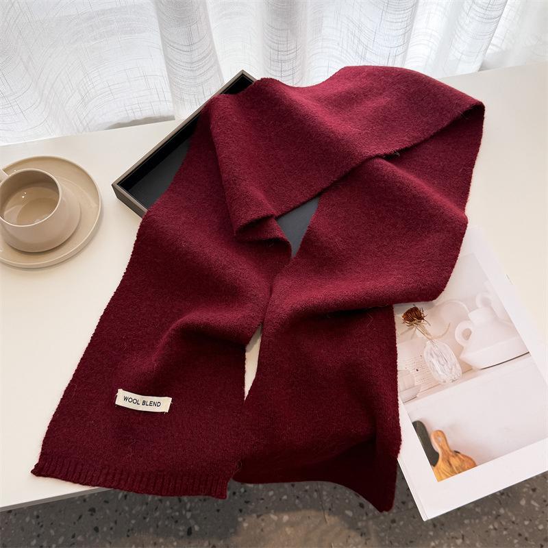 Winter Scarf For Women Long Warm Cashmere Scarves Hijab Solid Lady Shawl Wrap Female Pashmina Bandana Head Scarfs Poncho Stoles