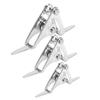 Double Pulley Block Stainless Steel Fishing Roller Guide Tip Durable Fishing Rod Roller Tip