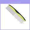 Stainless Steel Dog Grooming Comb With Wide And Fine Tooth For Pet Hair Detangling And Grooming