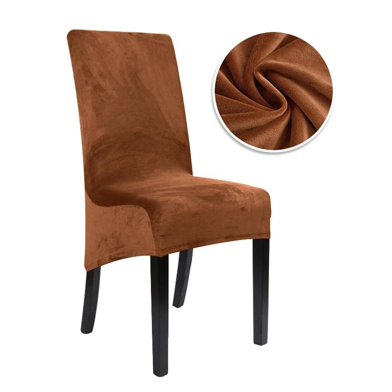 1 Stück Samtstoff Stuhlbezug Speziell Groß Spandex Günstig Lang Rückenlehne Stuhlbezüge XL Größe Sitzbezug Für Esszimmer Zuhause