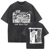 Washed Vintage Rock Band My Chemical Romance The Black Parade Tour 2026 T-shirt Men Women Fashion Punk Emo Oversized T Shirts