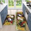 Rooster Sunflower Kitchens Mat Home Decor Non-Slip Hallway Balcony Laundry Rugs Bedroom Doormat Bathrooms Foot Pad Decor