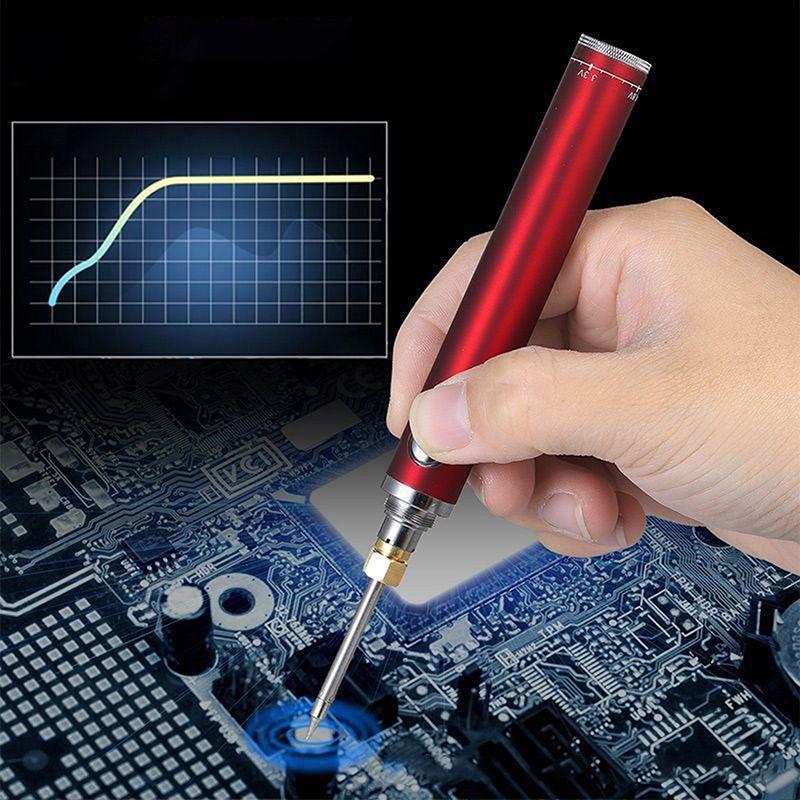Wireless Charging Soldering Irons, Portable Microelectronics Repair Hand Tool, USB 5V Rechargeable Welding Tools, 4 Colors