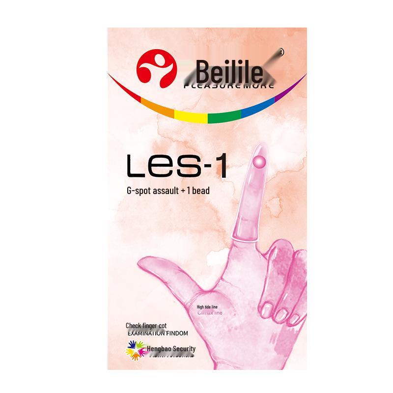 Beilile LES Female Tongue and Clitoral Finger Sleeves - Erotic Adult Sex Products