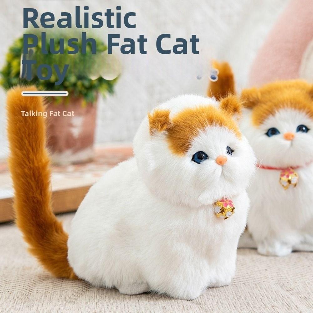 Flauschiges Simulations-Katzen-Stofftier Niedliche Kuscheltiere Puppe Valentinstagsgeschenke