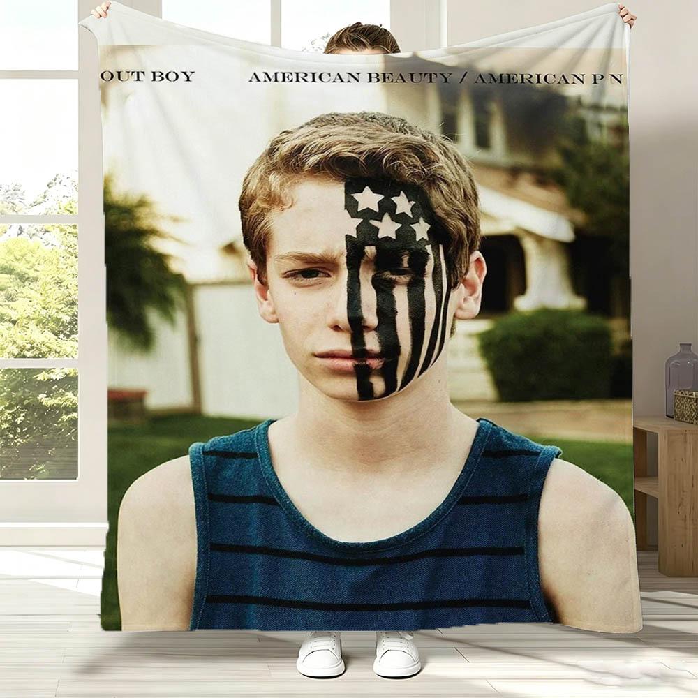 Singer 3D F-Fall Band O-Out B-Boy Band Flannel Blanket Soft Throw Blanket Art For Home Decor Bedroom Bed Sofa Picnic Fans Gift