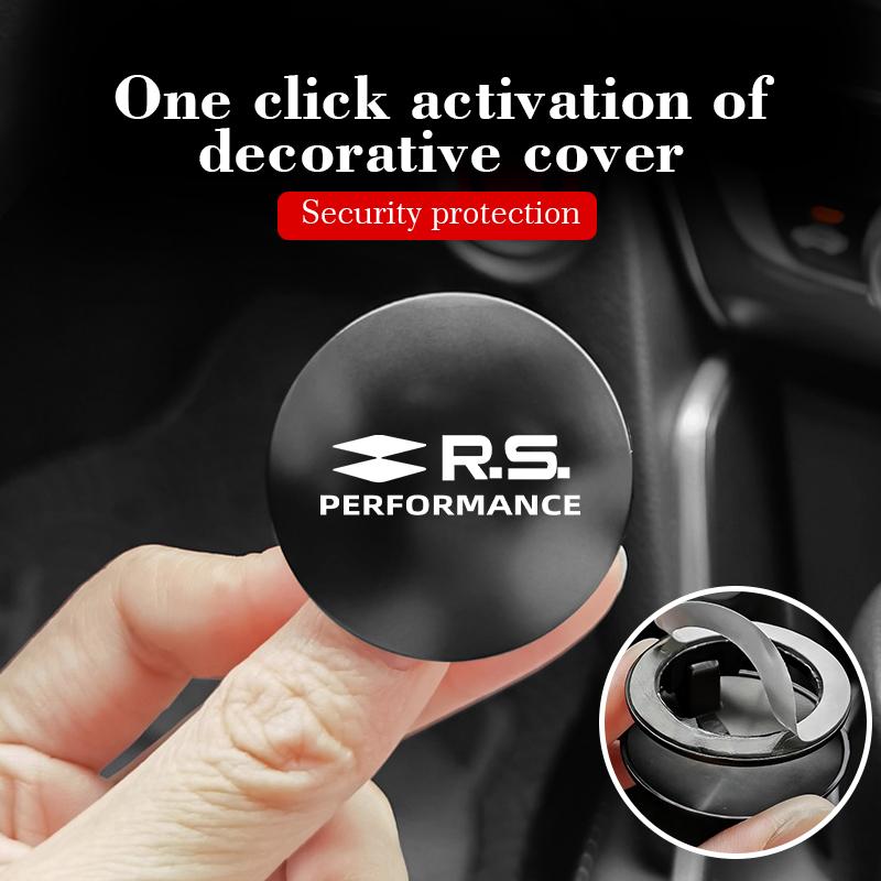 Car Engine Ignition Start Stop Push Button One Protective Cover For Renault Dacia RS Megan Scenic Logan Laguna Clio 3 4 Kadjar HH49