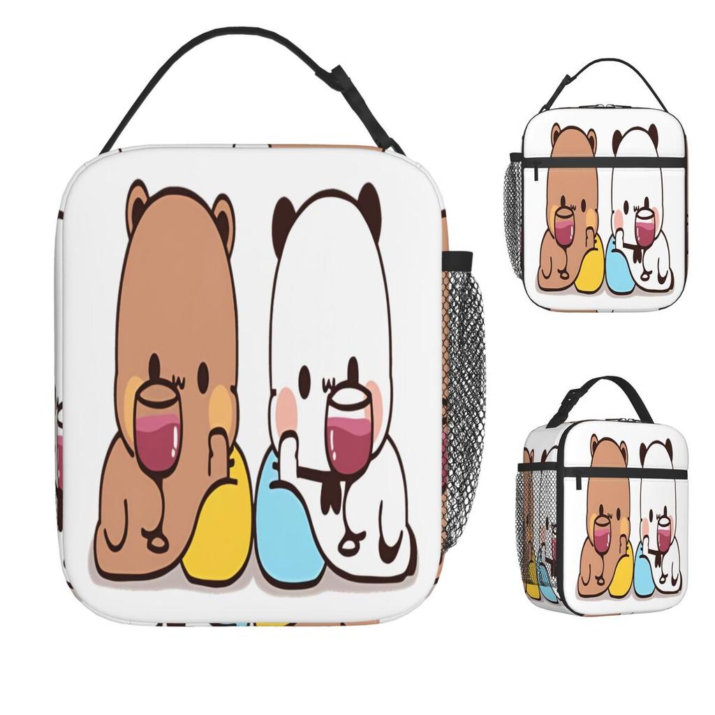 Bubu Dudu Drinking Lunch Bag For Unisex Lunch Box Casual Beach Cooler Bag Portable Waterproof Thermal Lunch Bags
