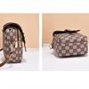 Women Mini Crossbody Phone Bag Flap Vintage Monogram PU Leather Double Zip Small Shoulder Bag with Adjustable Strap High Quality